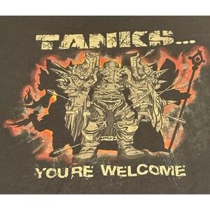 Vintage Jinx World Of Warcraft Tanks You're Welcome Warrior T6 T-shirt Size 3XL